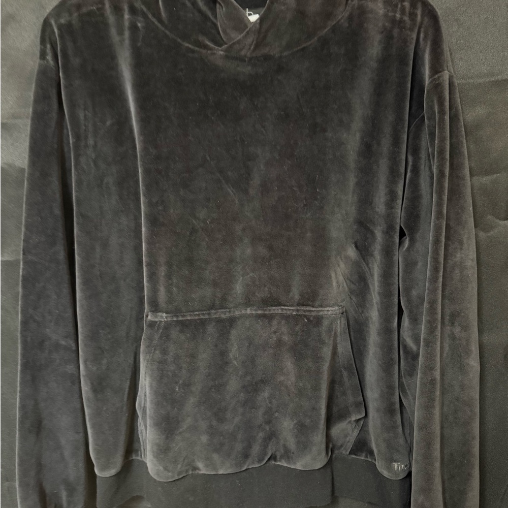 TNA Charcoal Velour Hoodie
